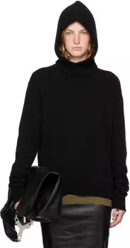 Свитер с круглым вырезом Porterville Rick Owens, черный