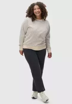 Свитер с круглым вырезом Ragwear "Johanka Triangles Plus", модный женский свитер с принтом по всей поверхности, бежевый