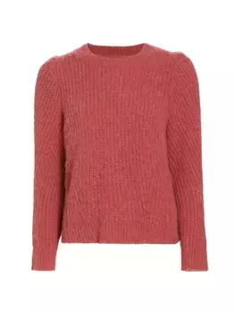 Свитер с круглым вырезом Ryan из альпаки Derek Lam 10 Crosby, цвет rhubarb