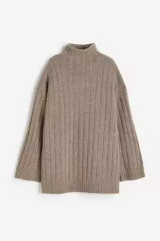 Свитер с круглым вырезом с добавлением кашемира H&amp;M, грейдж