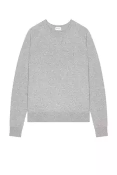 Свитер с круглым вырезом Saint Laurent, цвет Gris Chine