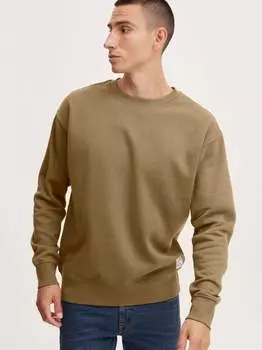 Свитер с круглым вырезом sdlenz Solid, коричневый