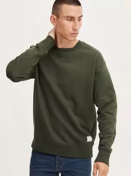 Свитер с круглым вырезом sdlenz Solid, зеленый