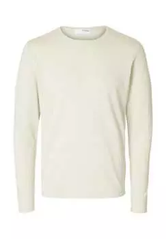 Свитер с круглым вырезом Selected, цвет oatmeal