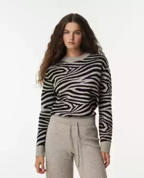 Свитер с круглым вырезом Sfera, мультиколор