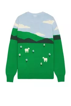 Свитер с круглым вырезом Sheepscape Sheep Inc., цвет Bottle Green