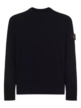 Свитер с круглым вырезом Stone Island, черный