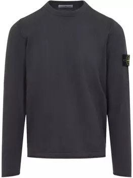 Свитер с круглым вырезом Stone Island, серый