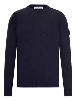 Свитер с круглым вырезом Stone Island, синий