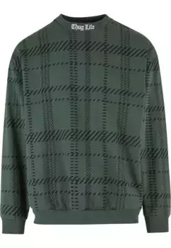 Свитер с круглым вырезом Thug Life "Пуловер унисекс Thug Life Thug Life Mosch", оливковый