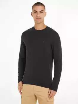 Свитер с круглым вырезом Tommy Hilfiger "DE COTTON CREW NECK", черный