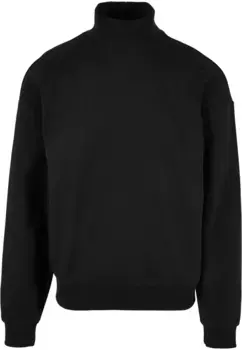 Свитер с круглым вырезом URBAN CLASSICS " Urban Classics Men's High Rib Neck Crew", черный