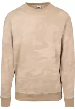 Свитер с круглым вырезом URBAN CLASSICS "URBAN Classics Men's Camo Crewneck", цвет Sandcamo