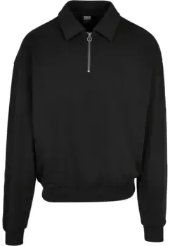 Свитер с круглым вырезом URBAN CLASSICS " Urban Classics Men's Shirt Collar Crew", черный