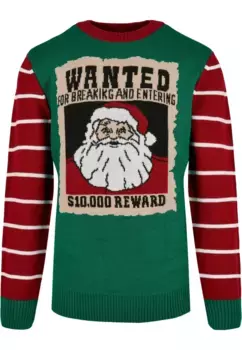 Свитер с круглым вырезом URBAN CLASSICS " Urban Classics Men's Wanted Christmas Sweater", цвет X -Masgreen/White