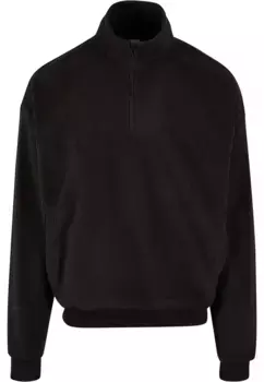 Свитер с круглым вырезом URBAN CLASSICS " Urban Classics Men's Basic Polar Fleece Troyer", черный