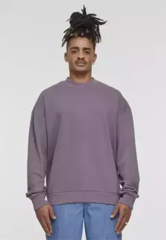 Свитер с круглым вырезом URBAN CLASSICS "URBAN Classics Light Terry Crew", фиолетовый