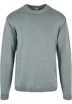 Свитер с круглым вырезом URBAN CLASSICS " Urban Classics Men's Washed Sweater", синий