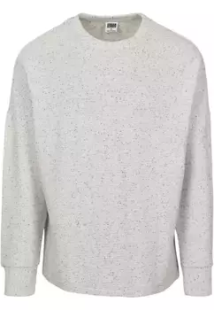 Свитер с круглым вырезом URBAN CLASSICS " Urban Classics Men's Cut On Sleeve Naps Interlock Crew", серый