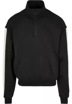 Свитер с круглым вырезом URBAN CLASSICS " Urban Classics Men's Striped Troyer", черный