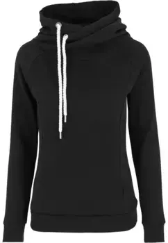 Свитер с круглым вырезом URBAN CLASSICS " Urban Classics Ladies Raglan High Neck Hoody", черный