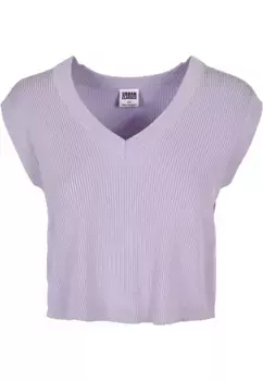 Свитер с круглым вырезом URBAN CLASSICS " Urban Classics Ladies Short Knittd Slip On", цвет Lilac