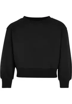 Свитер с круглым вырезом URBAN CLASSICS "URBAN Classics Women Girls Oversized Crewneck", черный