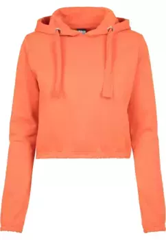 Свитер с круглым вырезом URBAN CLASSICS " Urban Classics Ladies Interlock Short Hoody", оранжевый