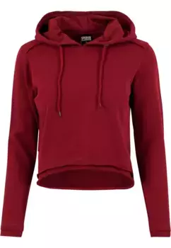 Свитер с круглым вырезом URBAN CLASSICS " Urban Classics Ladies Cropped Terry Hoody", цвет Burgundy