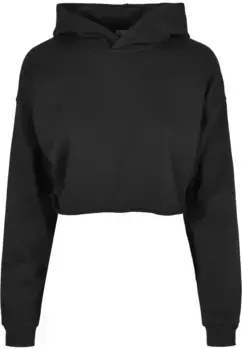 Свитер с круглым вырезом URBAN CLASSICS " Urban Classics Ladies Oversized Cropped Hoody", черный