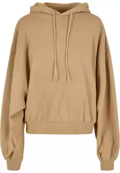 Свитер с круглым вырезом URBAN CLASSICS " Urban Classics Women's Ladies Organic Oversized Terry Hoody", бежевый