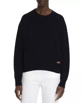 Свитер с круглым вырезом Versace, синий