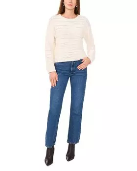 Свитер с круглым вырезом VINCE CAMUTO, белый