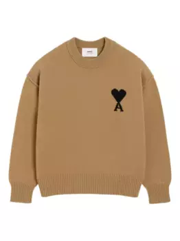 Свитер с круглым вырезом в форме сердца AMI Paris