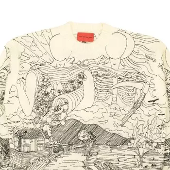 Свитер с круглым вырезом Who Decides War Duality — Off-White, белый