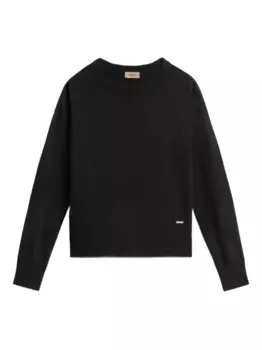 Свитер с круглым вырезом WOOLRICH, черный