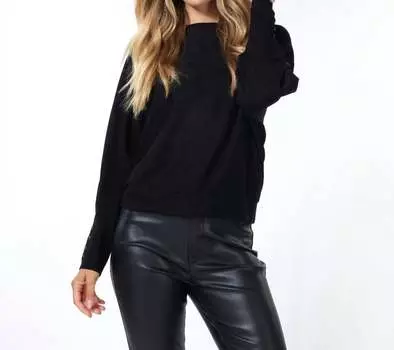 Свитер с крыльями летучей мыши черного цвета ESQUALO