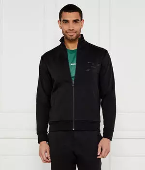 Свитер с лентой Regular fit Boss Green, черный