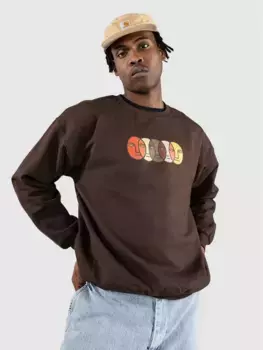 Свитер с лицами Autumn Headwear, коричневый