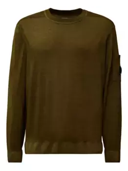 Свитер с линзами C.P. Company, зеленый