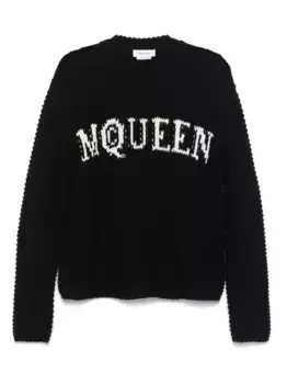 Свитер с логотипом Alexander McQueen, черный