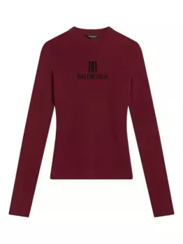 Свитер с логотипом BALENCIAGA, красный