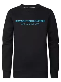 Свитер с логотипом декалб для мальчиков Petrol Industries, черный