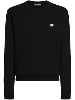 Свитер с логотипом Dolce & Gabbana, черный