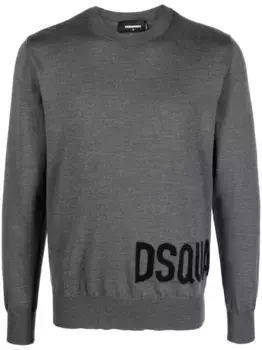 Свитер с логотипом DSQUARED2, серый