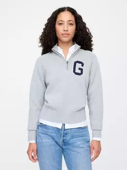Свитер с логотипом Gap, серый