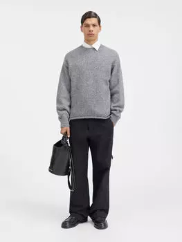 Свитер с логотипом JACQUEMUS The Jacquemus sweater, серый