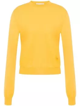 Свитер с логотипом Moschino, желтый