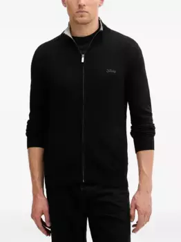 Свитер с логотипом на молнии GUESS USA, черный