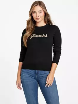 Свитер с логотипом Odetta Guess Factory, черный